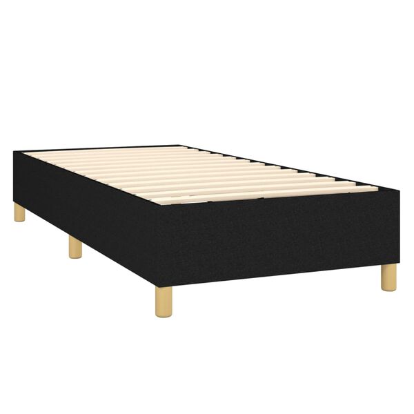 vidaXL &Kappa;&rho;&epsilon;&beta;ά&tau;&iota; Boxspring &mu;&epsilon; &Sigma;&tau;&rho;ώ&mu;&alpha; &Mu;&alpha;ύ&rho;&omicron; 80 x 200 &epsilon;&kappa;. &Upsilon;&phi;&alpha;&sigma;&mu;ά&tau;&iota;&nu;&omicron;