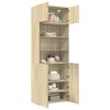 vidaXL Ραφιέρα με Ντουλάπια Sonoma Δρυς 80x42,5x225 εκ. Επεξ. Ξύλο
