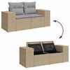vidaXL Σετ Καναπέ Κήπου 8 pcs μπεζ και ανοιχτό γκρι 80 x 80 x 71 cm