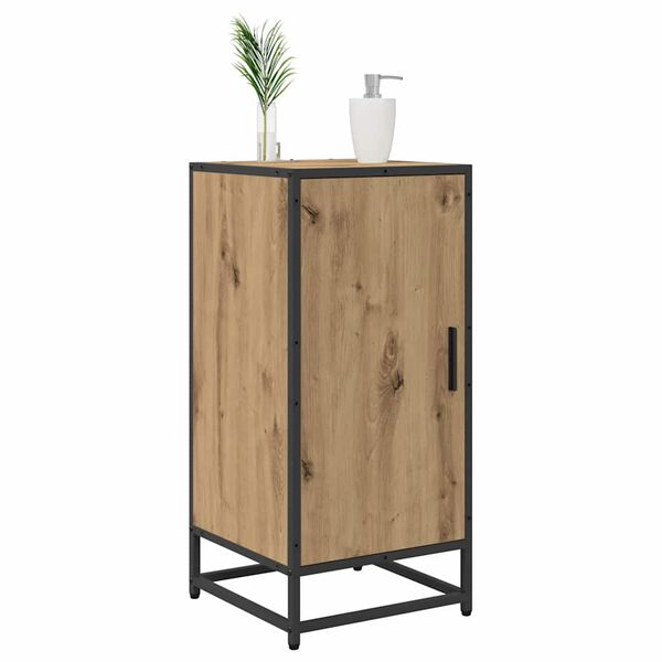 vidaXL Πλαϊνό γραφείο artisan δρυς 35 x 35.5 x 76 εκ