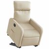 vidaXL Πολυθρόνα Ηλεκ. Ανακλινόμενη με Ανύψωση Κρεμ Υφασμάτινη