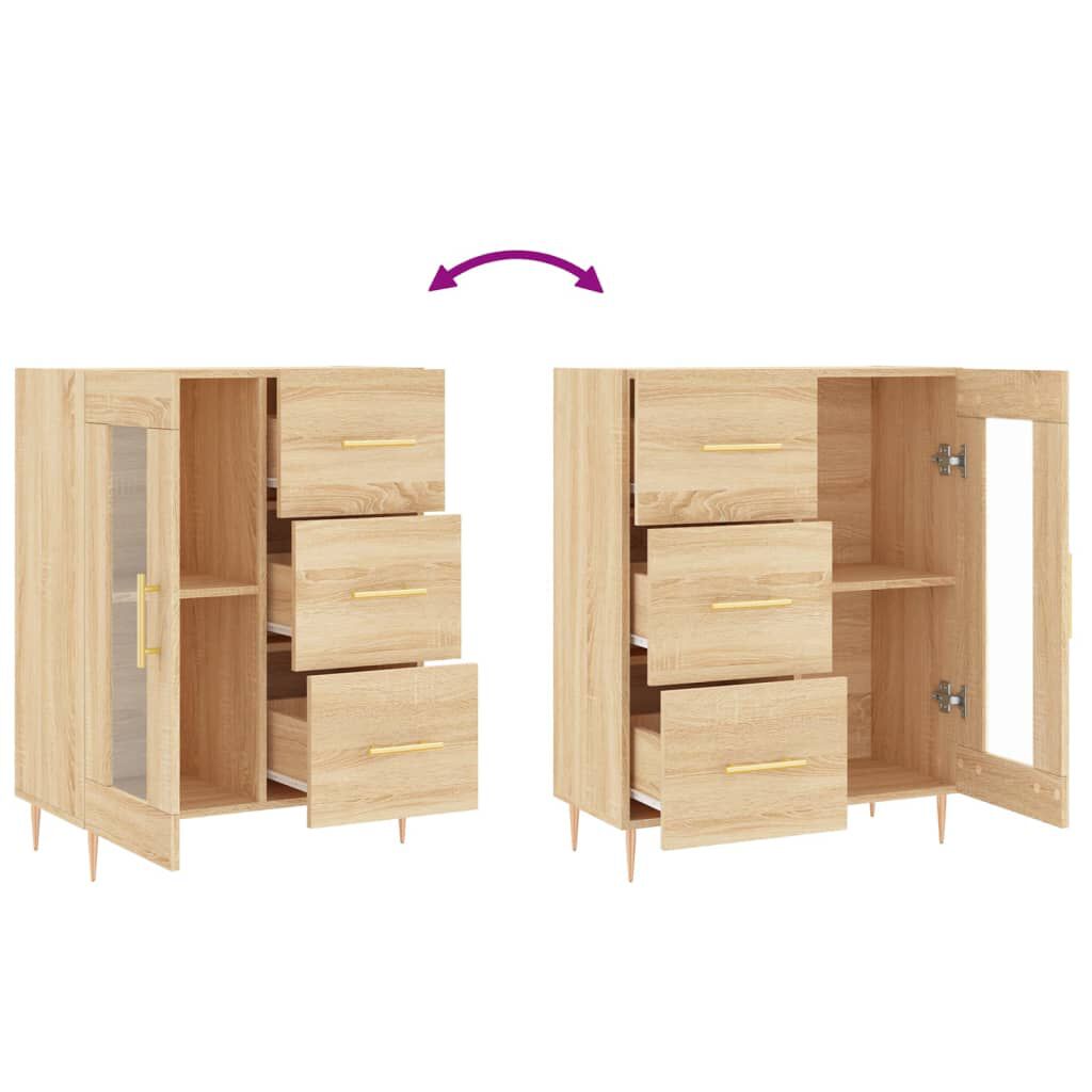 vidaXL Ντουλάπι Sonoma Δρυς 69,5 x 34 x 90 εκ. από Επεξεργασμένο Ξύλο