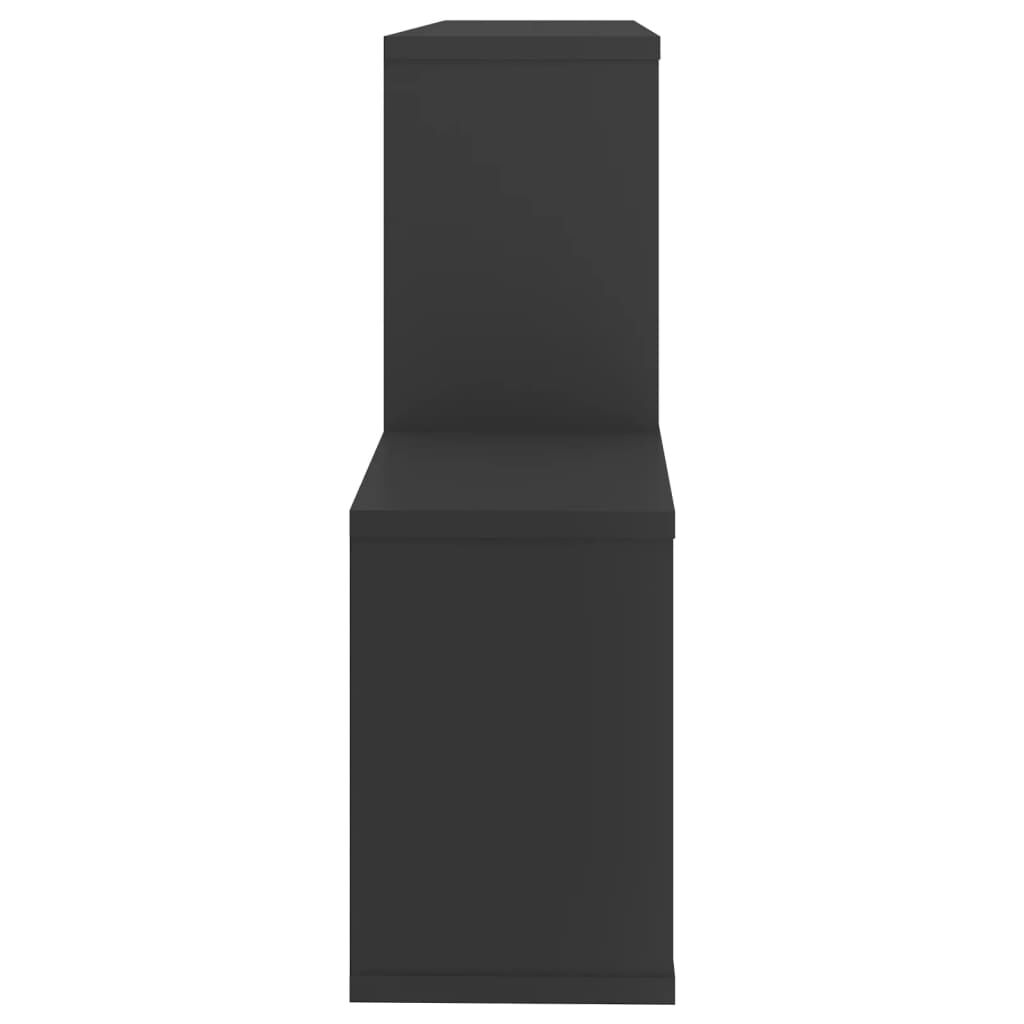 vidaXL Ράφι Τοίχου Γκρι 100 x 18 x 53 εκ. από Επεξεργασμένο Ξύλο