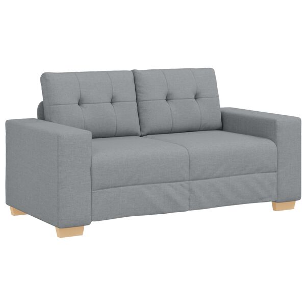 vidaXL Σετ Καναπέ με μαξιλάρι με μαξιλάρι 3 pcs Γκρι ύφασμα