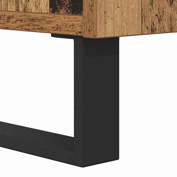 vidaXL Τραπεζάκι σαλονιού Παλαιό ξύλο 80 x 80 x 36.5 εκ