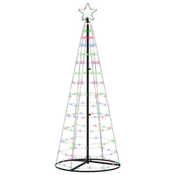 vidaXL LED Χριστουγεννιάτικο Δέντρο με 390 LED Πολύχρωμο 250 cm Σίδερο