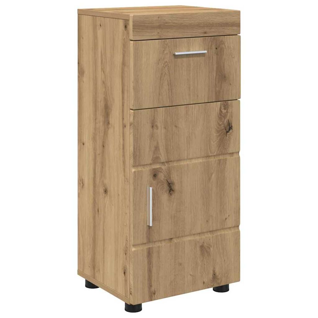 vidaXL Ντουλάπι Μπάνιου με αποθήκευση artisan δρυς 37 x 31.5 x 82 εκ