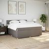 vidaXL &Kappa;&rho;&epsilon;&beta;ά&tau;&iota; Boxspring &mu;&epsilon; &Sigma;&tau;&rho;ώ&mu;&alpha; Taupe 200x200 &epsilon;&kappa;. &Upsilon;&phi;&alpha;&sigma;&mu;ά&tau;&iota;&nu;&omicron;