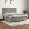vidaXL &Kappa;&rho;&epsilon;&beta;ά&tau;&iota; Boxspring &mu;&epsilon; &Sigma;&tau;&rho;ώ&mu;&alpha; &Alpha;&nu;&omicron;&iota;&chi;&tau;ό &Gamma;&kappa;&rho;&iota; 160x200 &epsilon;&kappa;. &Beta;&epsilon;&lambda;&omicron;ύ&delta;&iota;&nu;&omicron;