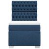 vidaXL Κρεβάτι Boxspring με Στρώμα Μπλε 80x200 εκ. Υφασμάτινο