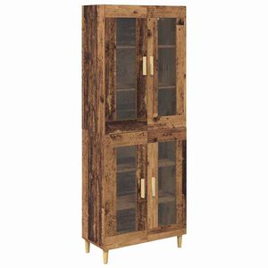 vidaXL Highboard &Pi;&alpha;&lambda;&iota;ό &Xi;ύ&lambda;&omicron; 69,5 x 34 x 180 &epsilon;&kappa;. &Epsilon;&pi;&epsilon;&xi;&epsilon;&rho;&gamma;&alpha;&sigma;&mu;έ&nu;&omicron; &Xi;ύ&lambda;&omicron;