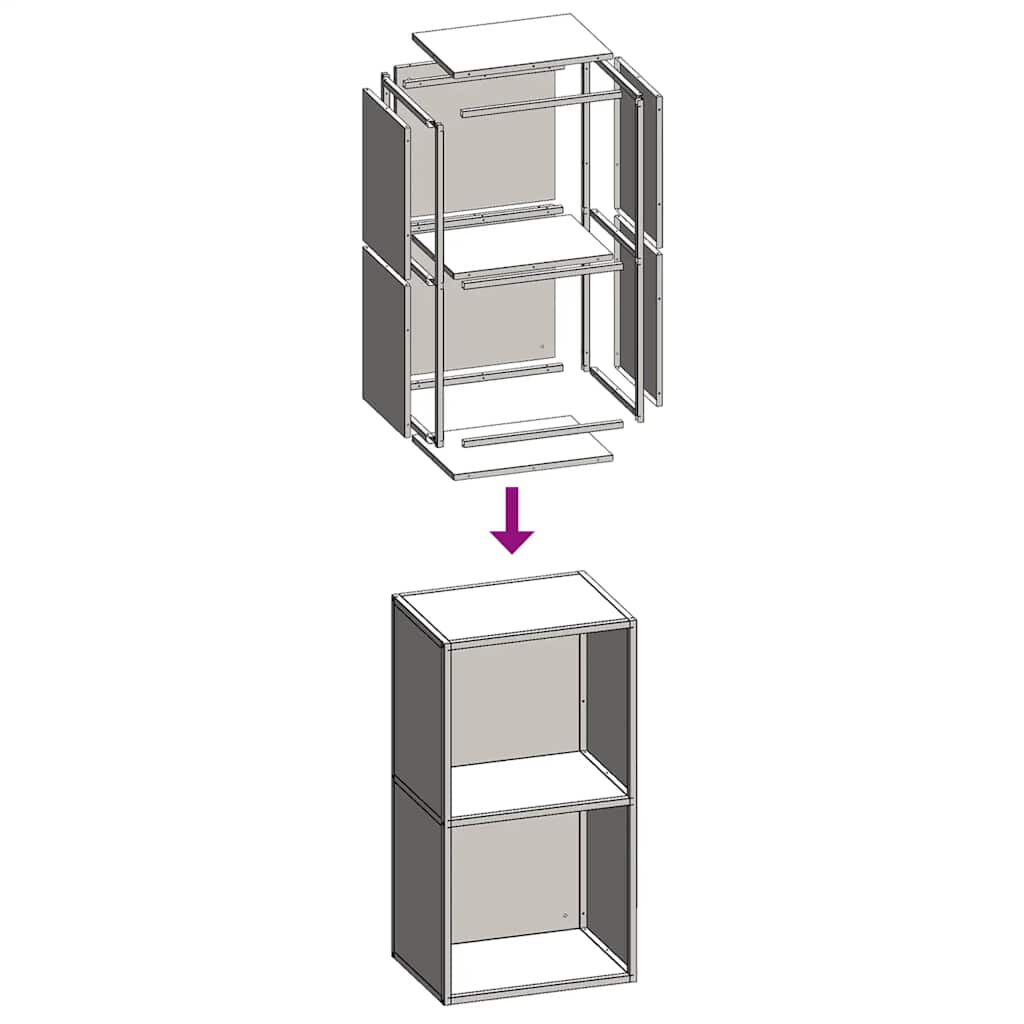 vidaXL Ράφι Καυσόξυλων Ανθρακί 40x30x75 εκ. Χάλυβας ψυχρής έλασης