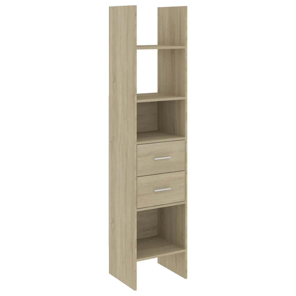 vidaXL Βιβλιοθήκη Χρώμα Sonoma Δρυς 40 x 35 x 180 εκ. από Επεξ. Ξύλο