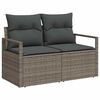 vidaXL Σετ Καναπέ Κήπου με μαξιλάρι 10 pcs Γκρι 80 x 80 x 71 cm