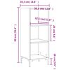 vidaXL Ντουλάπι Sonoma Δρυς 34,5x32,5x90 εκ. από Επεξεργασμένο Ξύλο