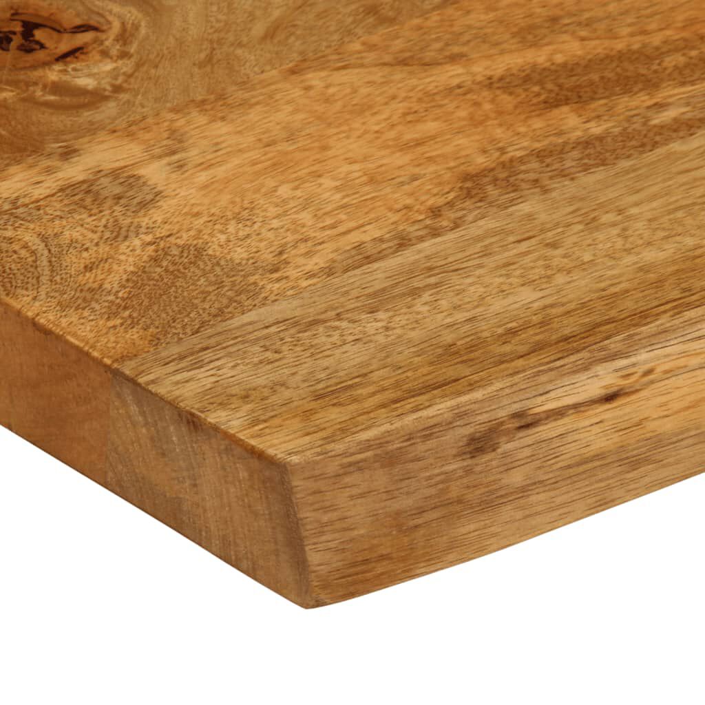 vidaXL Επιφάνεια Τραπεζιού 80x60x2,5 εκ. Live Edge Μασίφ Ξύλο Μάνγκο