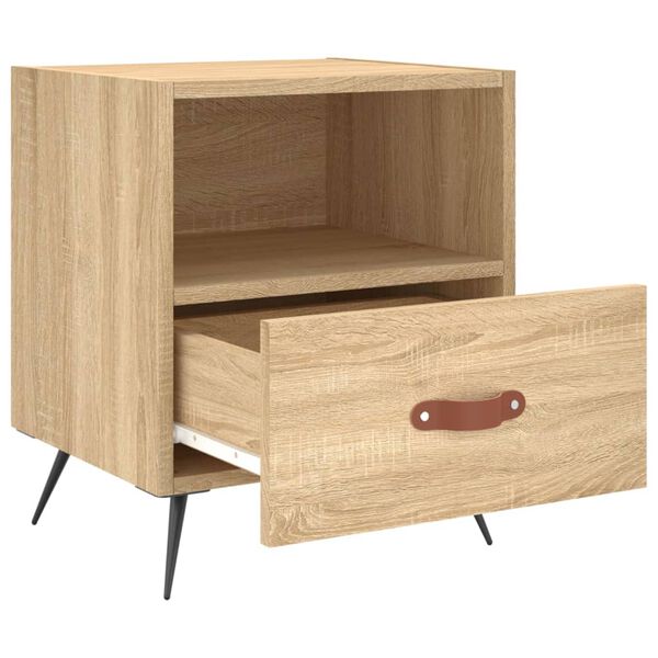 vidaXL Κομοδίνα 2 τεμ. Sonoma Δρυς 40 x 35 x 47,5 εκ. Επεξεργ. Ξύλο