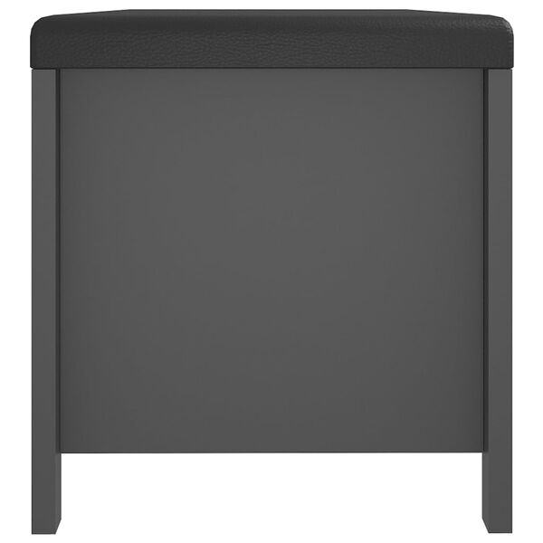 vidaXL Κουτί Αποθήκευσης Γκρι 105x40x45 εκ. Επεξ. Ξύλο με Μαξιλάρι