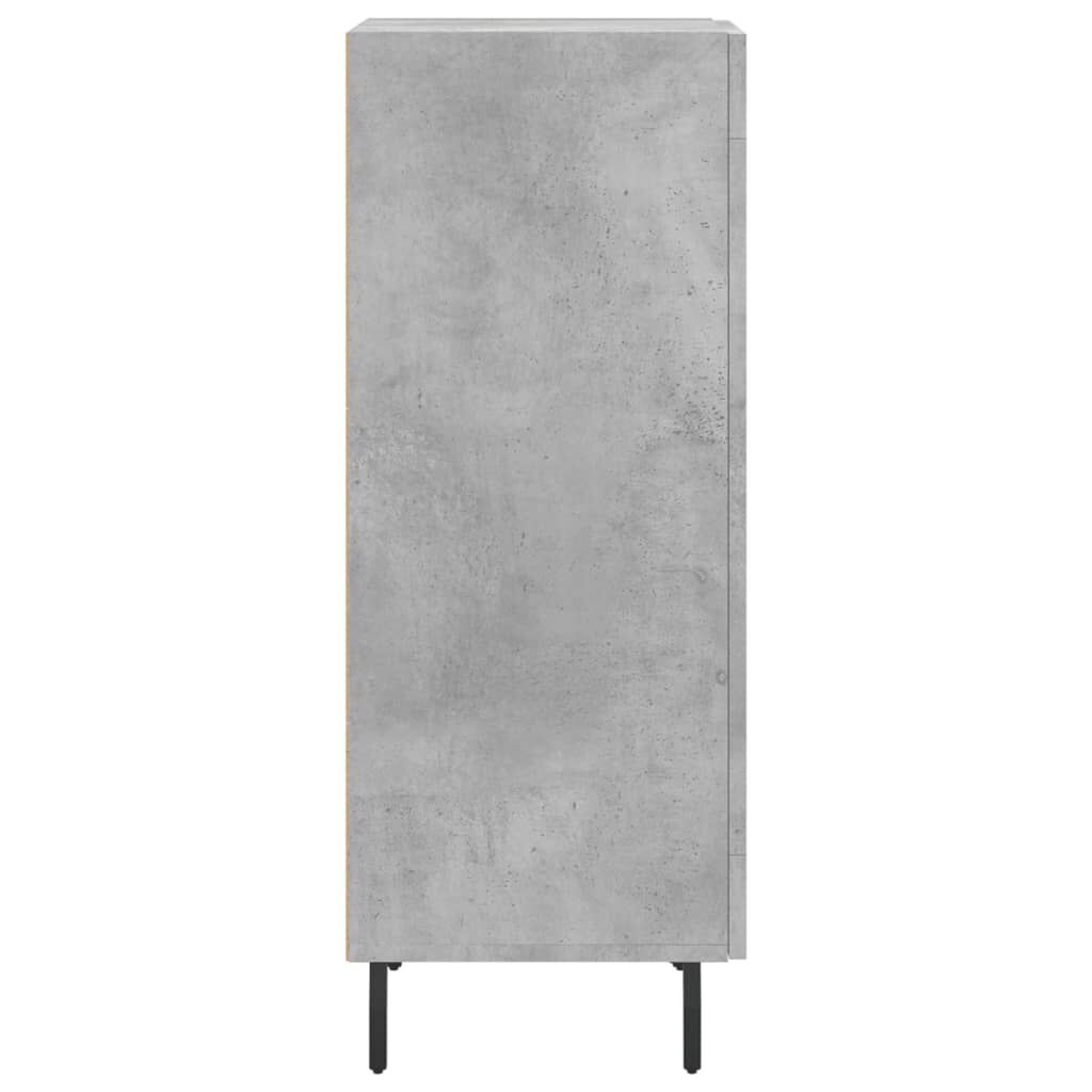 vidaXL Ντουλάπι Γκρι Σκυροδέματος 34,5x34x90 εκ. Επεξεργασμένο Ξύλο