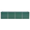 vidaXL Ζαρντινιέρα Υπερυψωμένη Πράσινη 320x80x77 εκ. Γαλβαν. Χάλυβας