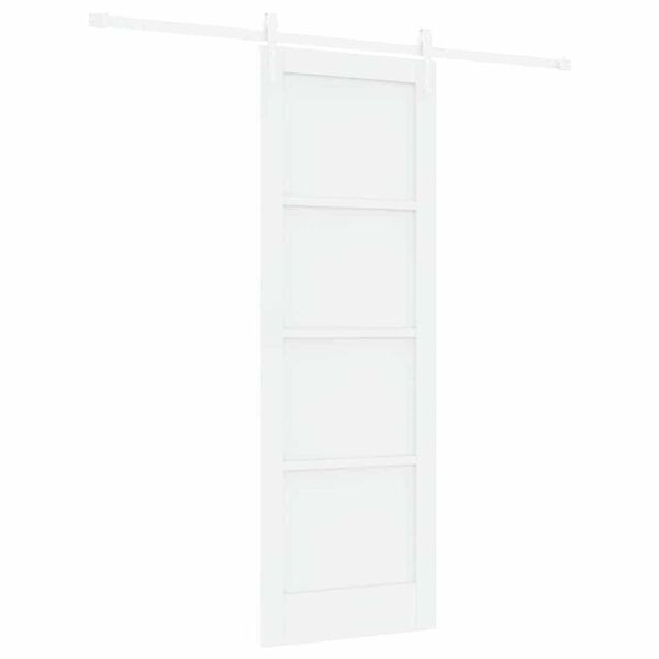 vidaXL Συρόμενη Πόρτα Λευκό 73.5 x 211 εκ