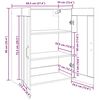 vidaXL Ντουλάπια Τοίχου 2 pcs Μαύρη δρυς 69.5 x 34 x 90 εκ.