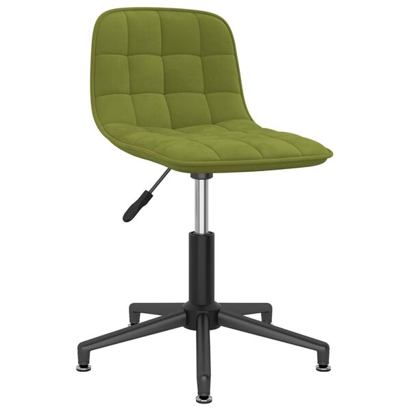 3086816 vidaXL Swivel Dining Chairs 4 pcs Light Green Velvet (334077x2)