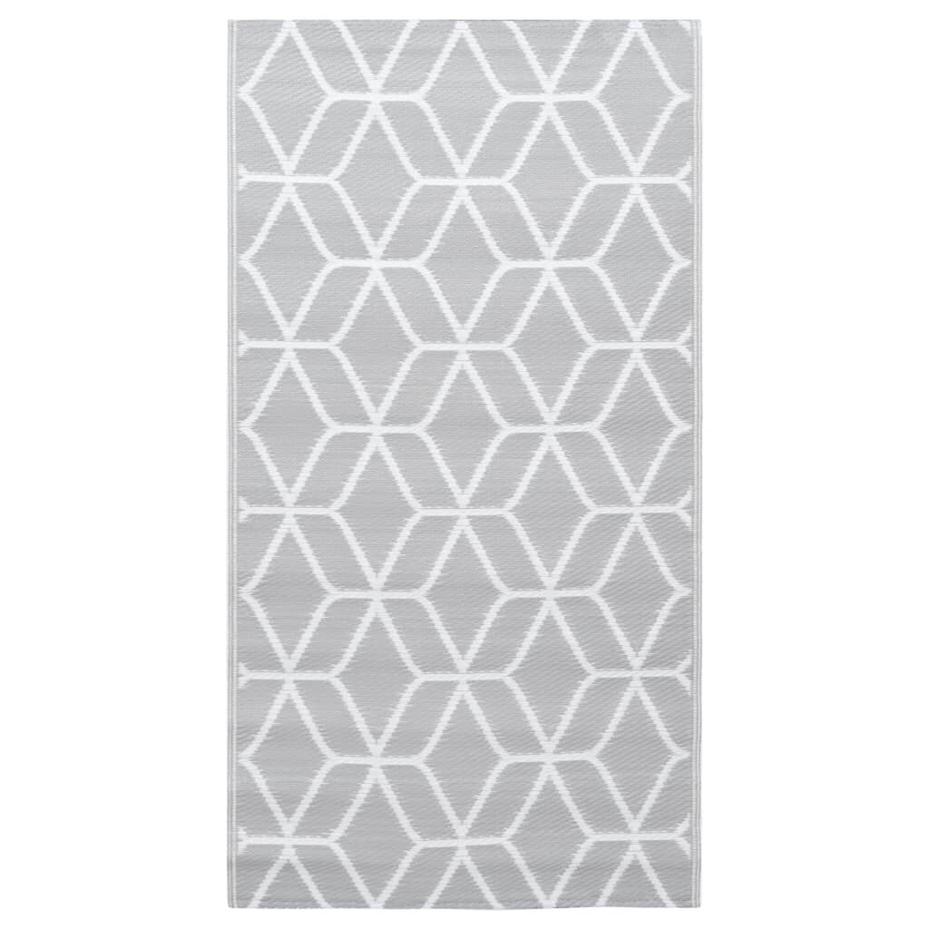 vidaXL Χαλί εξωτερικού χώρου ARAKIL Γκρι 160x230 cm PP