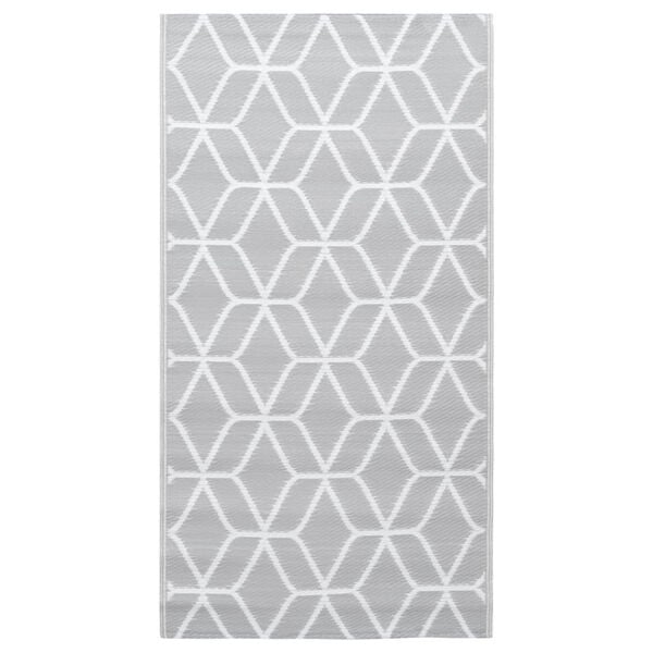 vidaXL Χαλί εξωτερικού χώρου ARAKIL Γκρι 160x230 cm PP