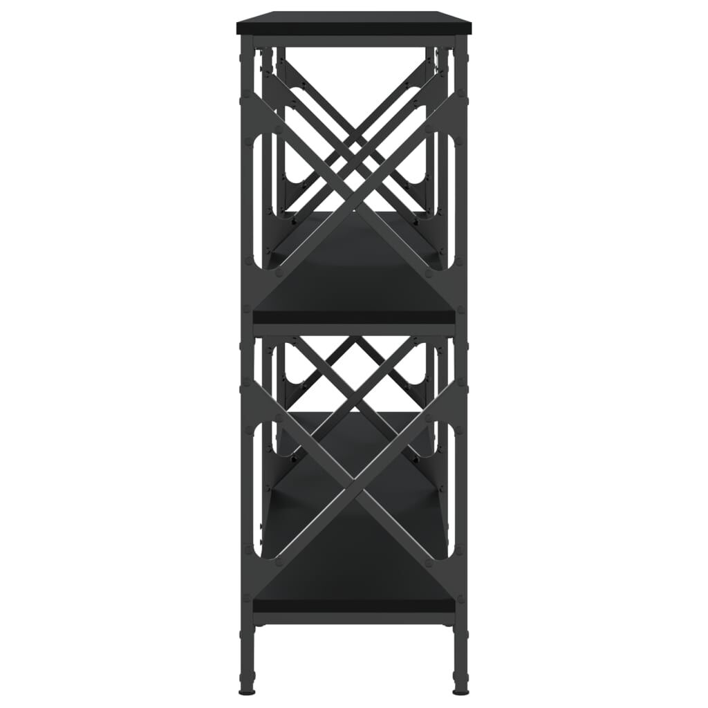vidaXL Τραπέζι Κονσόλα Μαύρο 156x28x80,5 εκ. Επεξεργασμένο Ξύλο