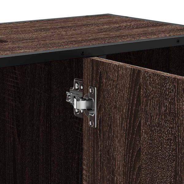 vidaXL Ντουλάπι Μπάνιου Νιπτήρα Καφέ Δρυς 80 x 33 x 60 εκ. Επεξ. Ξύλο