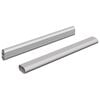 vidaXL &Rho;ά&beta;&delta;&omicron;&sigmaf; &Nu;&tau;&omicron;&upsilon;&lambda;ά&pi;&alpha;&sigmaf; 2 pcs &Alpha;&sigma;&eta;&mu;ί 264 x 15 x 29 mm &Alpha;&lambda;&omicron;&upsilon;&mu;&iota;&nu;έ&nu;&iota;&omicron; &Kappa;&rho;ά&mu;&alpha;