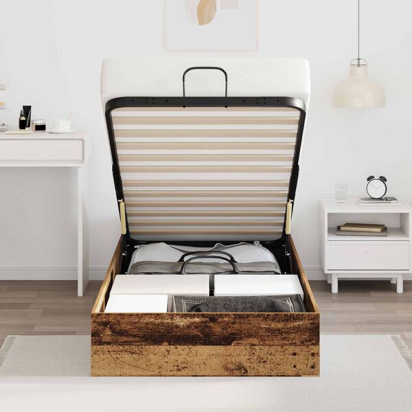 vidaXL &Kappa;&rho;&epsilon;&beta;ά&tau;&iota; &Omicron;&theta;&omega;&mu;&alpha;&nu;&iota;&kappa;&omicron;ύ &Tau;ύ&pi;&omicron;&upsilon; &mu;&epsilon; &alpha;&pi;&omicron;&theta;ή&kappa;&epsilon;&upsilon;&sigma;&eta; &Pi;&alpha;&lambda;&iota;ό &xi;ύ&lambda;&omicron; 80,5 x 200 &epsilon;&kappa;