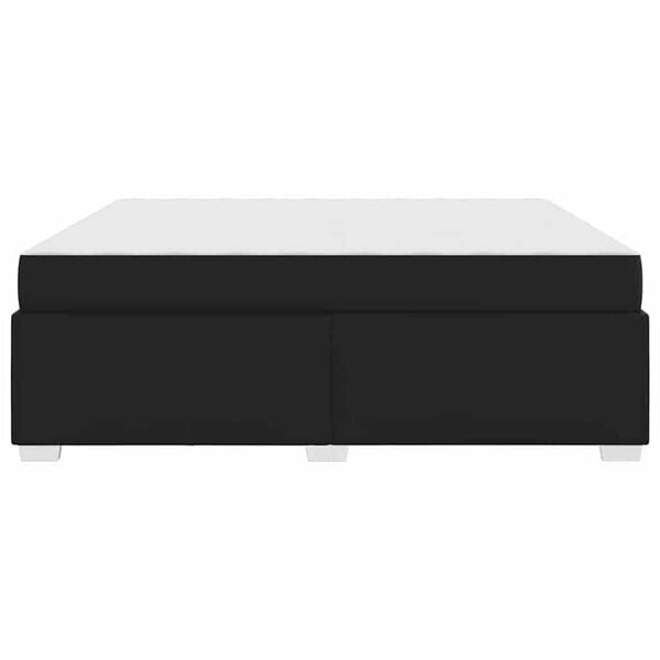 vidaXL Σκελετός Κρεβατιού Μαύρο 180 x 200 cm Τεχνητό δέρμα
