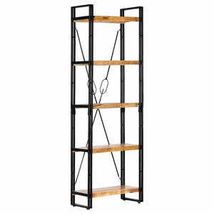 vidaXL &Beta;&iota;&beta;&lambda;&iota;&omicron;&theta;ή&kappa;&eta; &mu;&epsilon; 5 &Epsilon;&pi;ί&pi;&epsilon;&delta;&alpha; 60 x 30 x 180 &epsilon;&kappa;. &Mu;&alpha;&sigma;ί&phi; &Xi;ύ&lambda;&omicron; &Mu;ά&nu;&gamma;&kappa;&omicron;