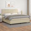 vidaXL &Kappa;&rho;&epsilon;&beta;ά&tau;&iota; Boxspring &mu;&epsilon; &Sigma;&tau;&rho;ώ&mu;&alpha; &Kappa;&rho;&epsilon;&mu; 200x200 &epsilon;&kappa;. &Sigma;&upsilon;&nu;&theta;&epsilon;&tau;&iota;&kappa;ό &Delta;έ&rho;&mu;&alpha;