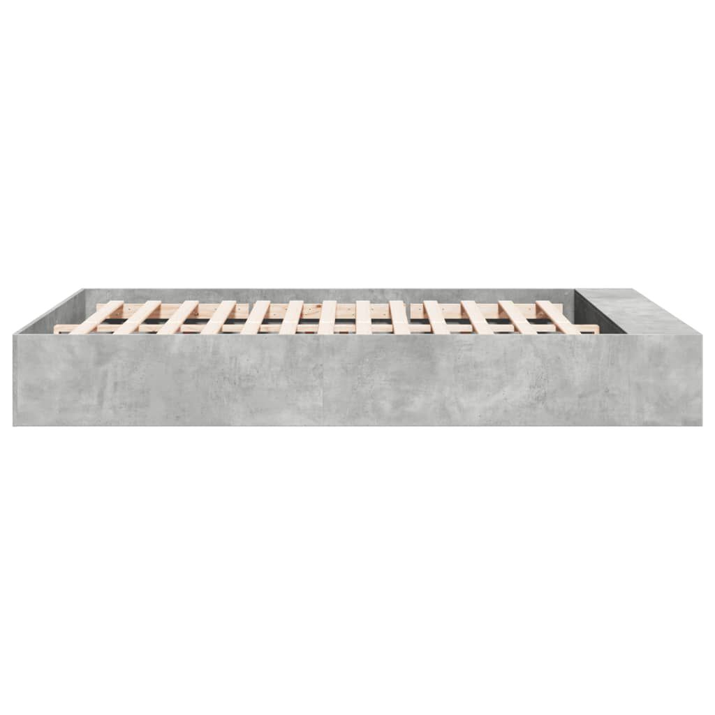 vidaXL Πλαίσιο Κρεβατιού Γκρι Sonoma 150x200 εκ. Επεξεργασμένο Ξύλο