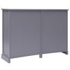 vidaXL Ντουλάπι με 10 Συρτάρια Γκρι 113 x 30 x 79 εκ. από Ξύλο