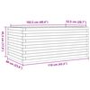 vidaXL Ζαρντινιέρα Κήπου 110x60x45,5 εκ. από Μασίφ Ξύλο Ψευδοτσούγκας