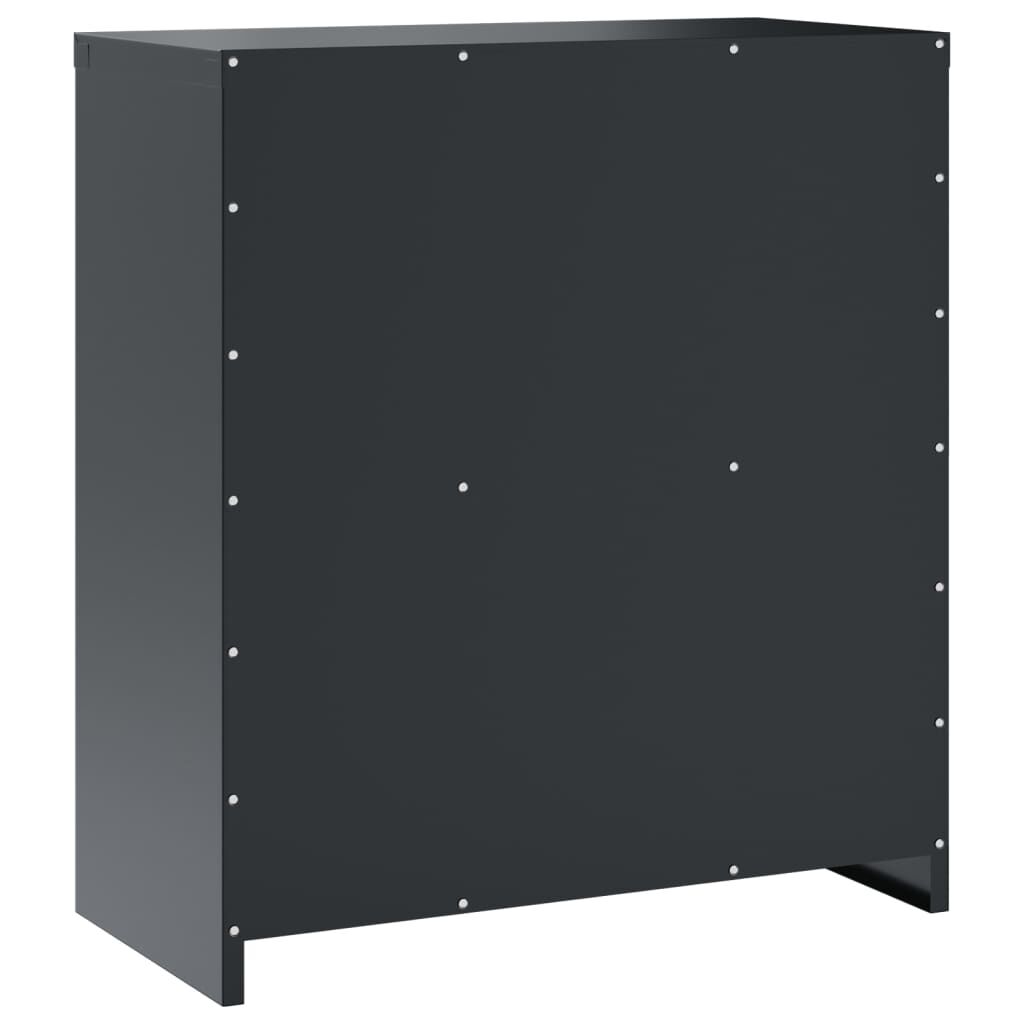 vidaXL Αρχειοθήκη Ανθρακί 79 x 40 x 90 εκ. από Ατσάλι