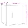 vidaXL Κομοδίνα 2 τεμ. Γκρι Sonoma 50x39x47 εκ.