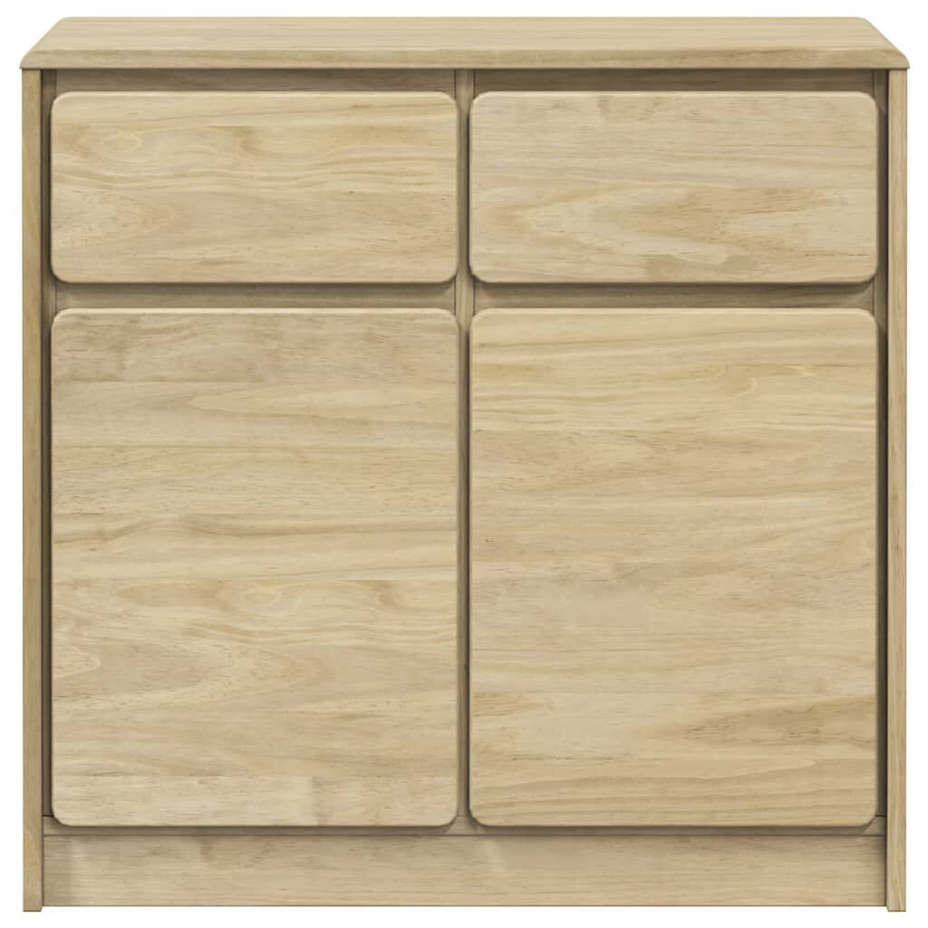 vidaXL Ντουλάπι SAUDA Δρυς 80x43x75,5 εκ. από Μασίφ Ξύλο Πεύκου
