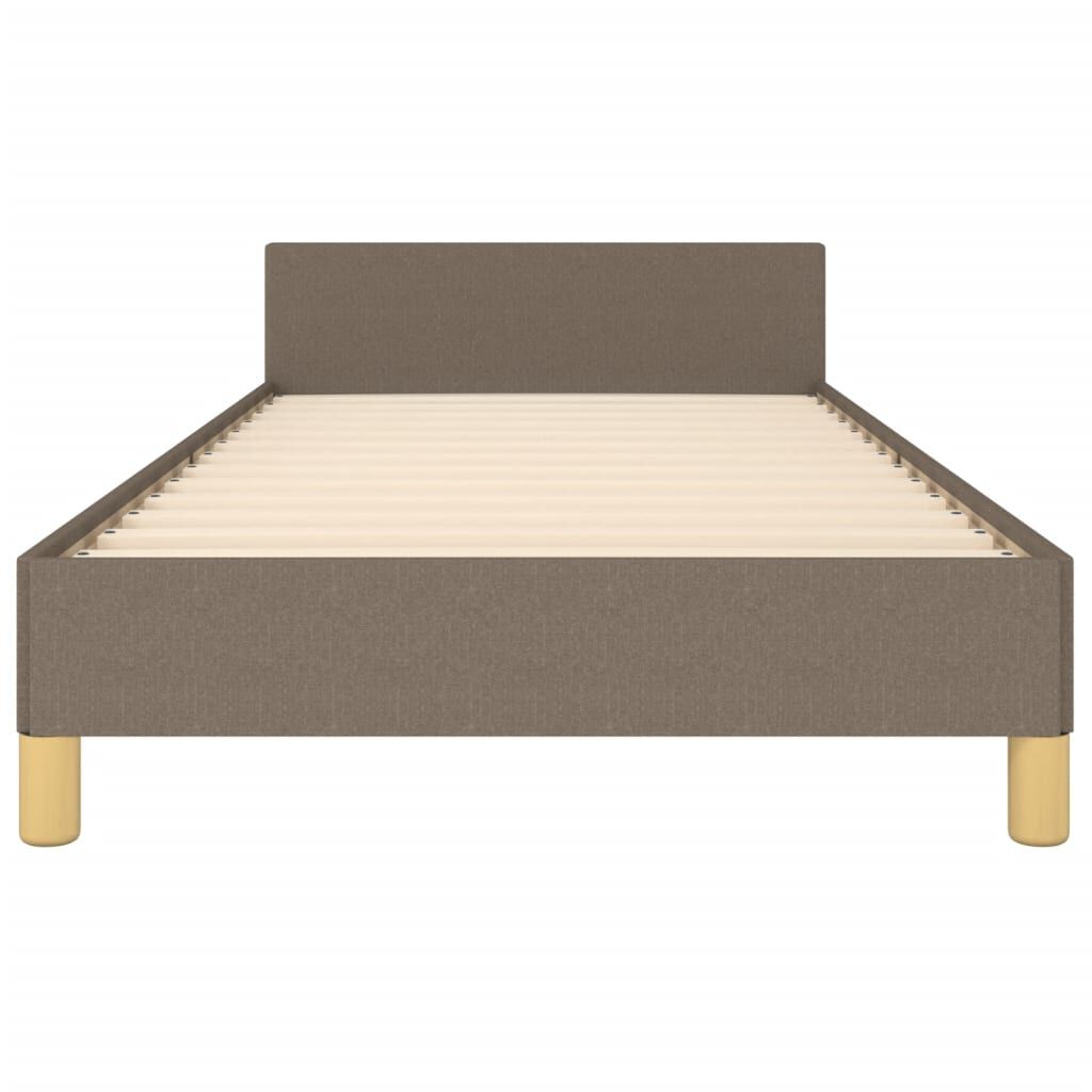 vidaXL Σκελετός Κρεβατιού Χωρίς Στρώμα Taupe 80x200 εκ. Υφασμάτινο