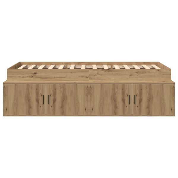 vidaXL Κρεβάτι με αποθηκευτικό χώρο artisan δρυς 80 x 200 cm