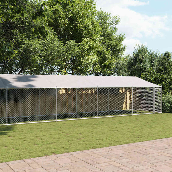 vidaXL &Kappa;&lambda;&omicron;&upsilon;&beta;ί &Sigma;&kappa;ύ&lambda;&omicron;&upsilon; &mu;&epsilon; &Omicron;&rho;&omicron;&phi;ή &kappa;&alpha;&iota; &Pi;ό&rho;&tau;&epsilon;&sigmaf; &Gamma;&kappa;&rho;&iota; 12x2x2 &mu;. &Gamma;&alpha;&lambda;&beta;. &Chi;ά&lambda;&upsilon;&beta;&alpha;&sigmaf;