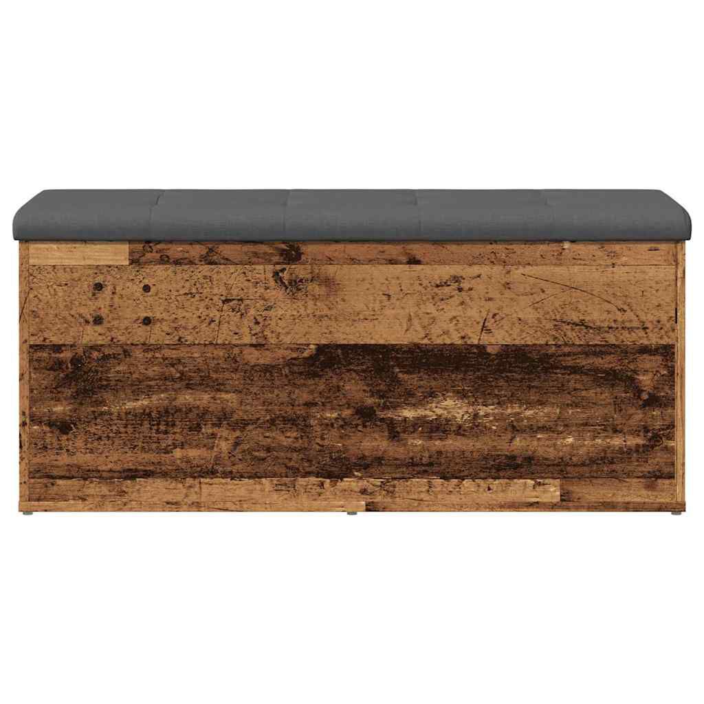 Πάγκος αποθήκευσης vidaXL Παλαιό ξύλο 102x42x45 cm Κατασκευασμένο ξύλο