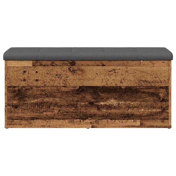 Πάγκος αποθήκευσης vidaXL Παλαιό ξύλο 102x42x45 cm Κατασκευασμένο ξύλο