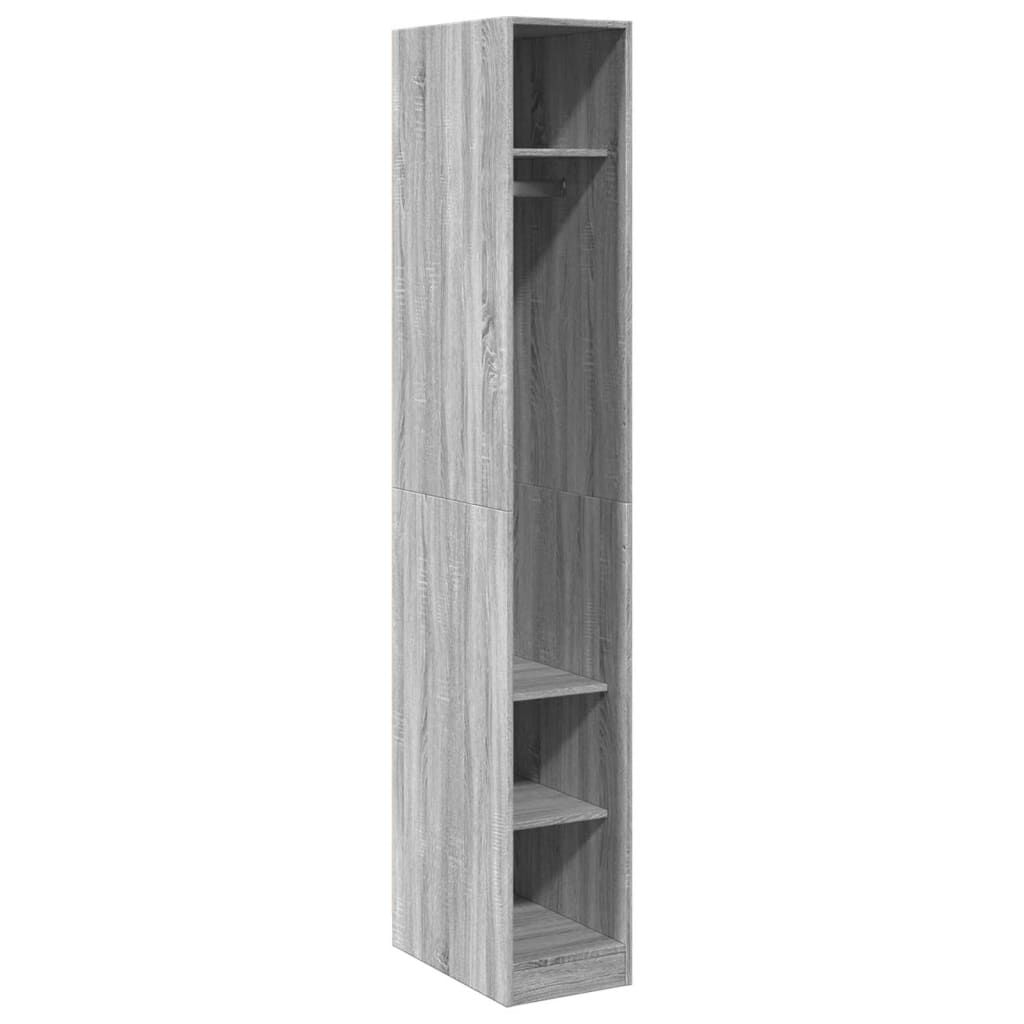 vidaXL Ντουλάπα Γκρι Sonoma 30x50x200 εκ. από Επεξεργασμένο Ξύλο