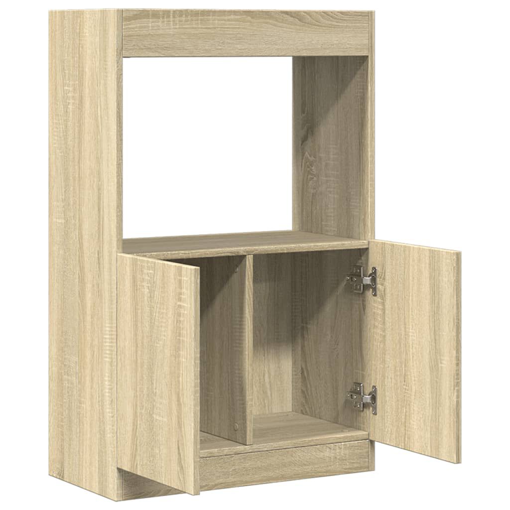 vidaXL Ντουλάπι Sonoma Δρυς 63x33x100 εκ. από Επεξεργασμένο Ξύλο