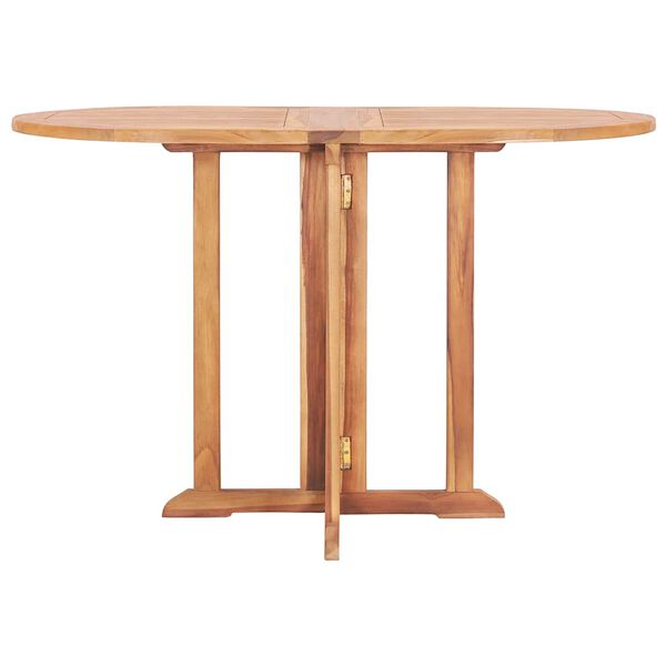 vidaXL Τραπέζι Κήπου Butterfly Πτυσσόμενο 120x70x75 εκ Μασίφ Ξύλο Teak